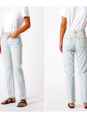 SLVRLAKE Light Wash Straight Leg Jeans